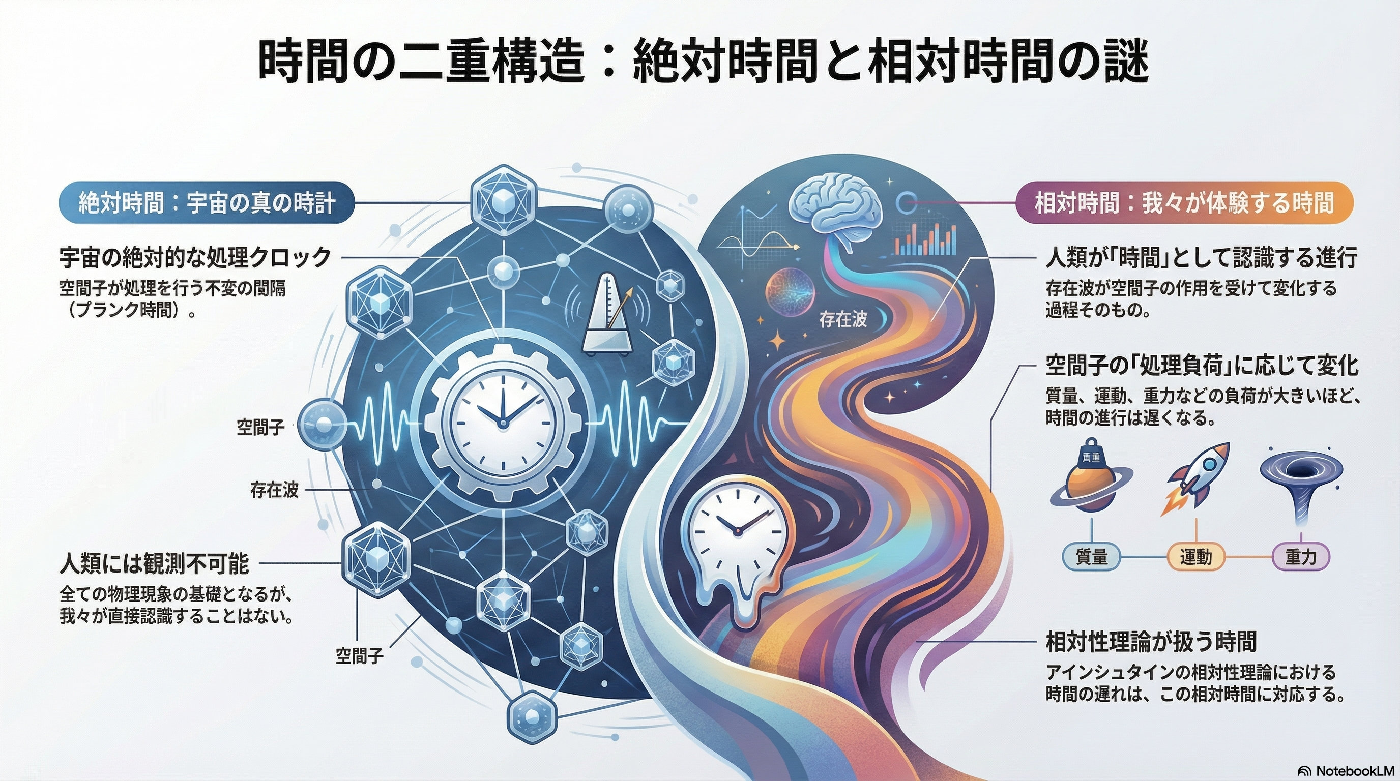 時間の二重構造：絶対時間と相対時間